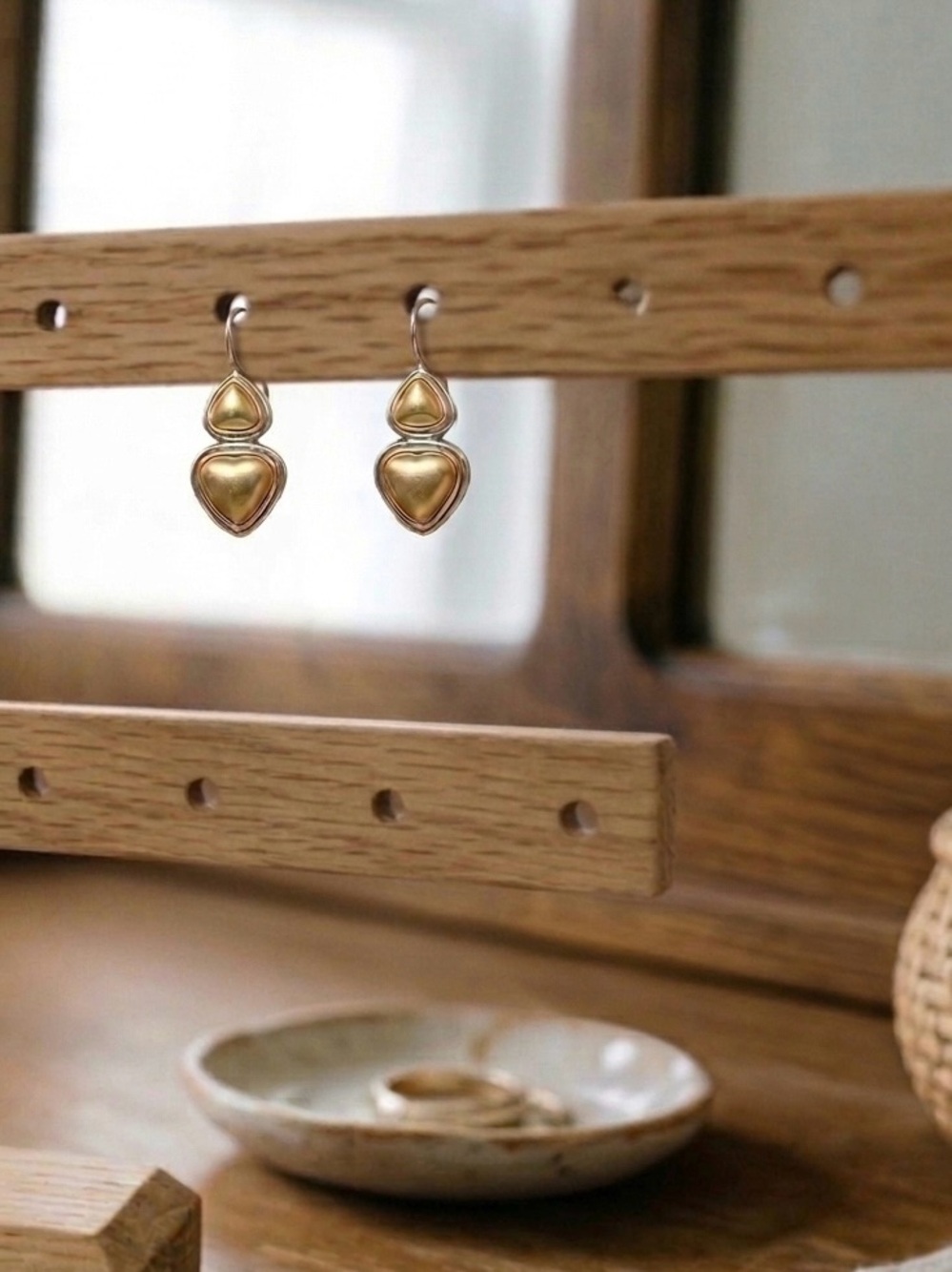 Heart Drop Earrings